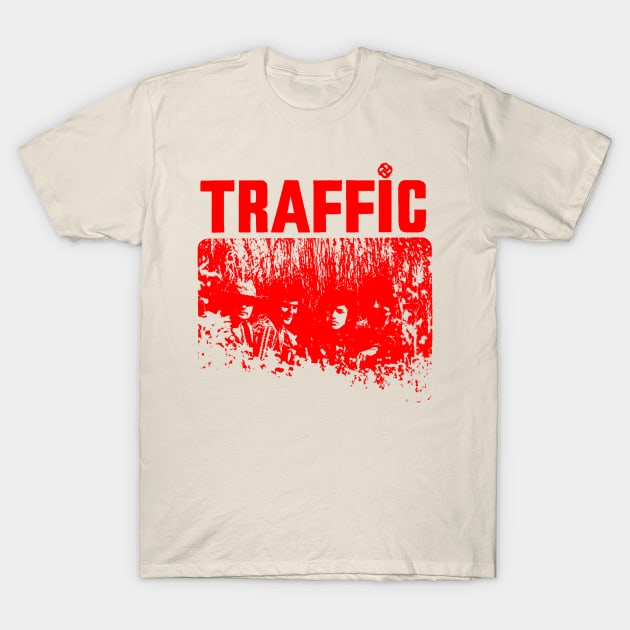 traffic red retro style T-Shirt by Smart People new